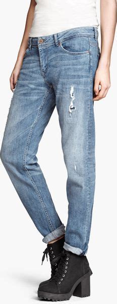 h and m skinny jeans|h&m boyfriend jeans.